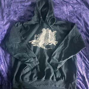 Men's Black Graphic Hoodie